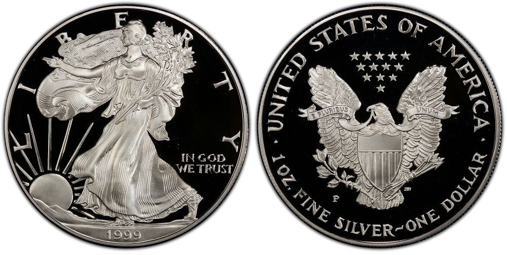 Philadelphia Mint facility where 1999 American Silver Eagles were produced, showing production scale
